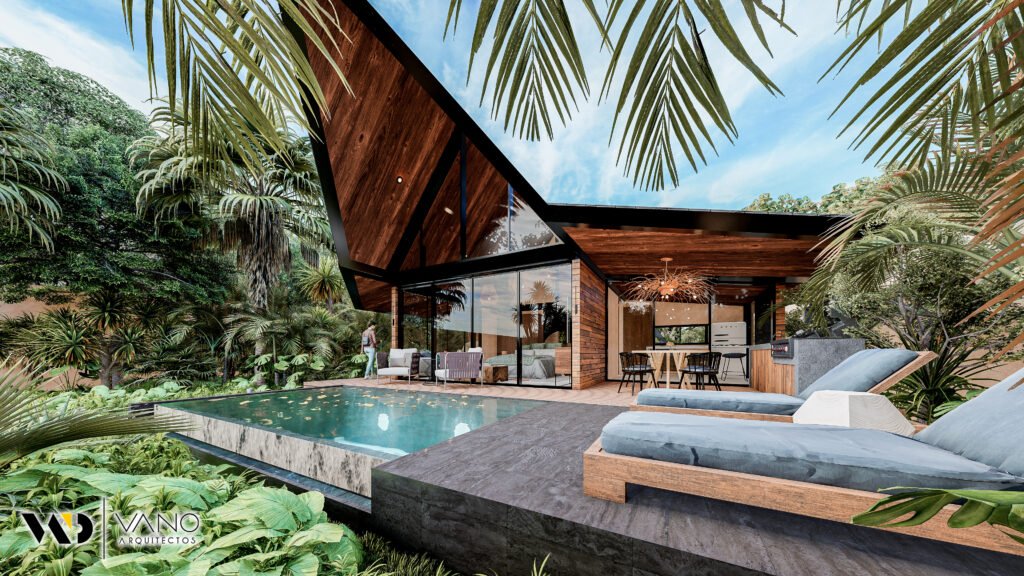 vano arquitectos cabaña ruta de los cenotes exterior cancun fachada