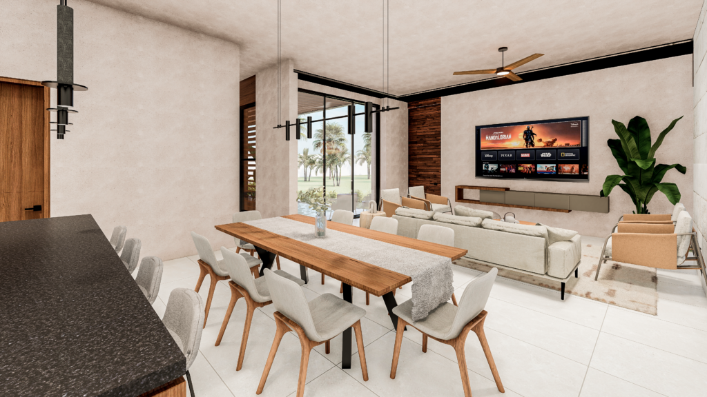vano arquitectos casa huerto comedor