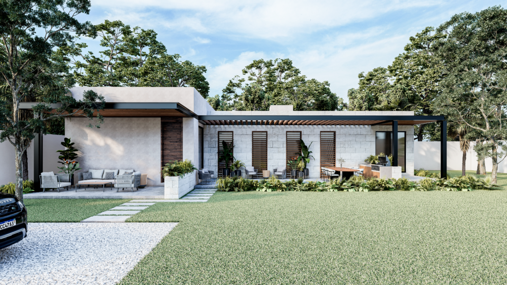 vano arquitectos casa huerto exterior