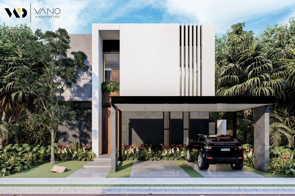 vano arquitectos casa ladera 27 fachada angulo secundario cancun