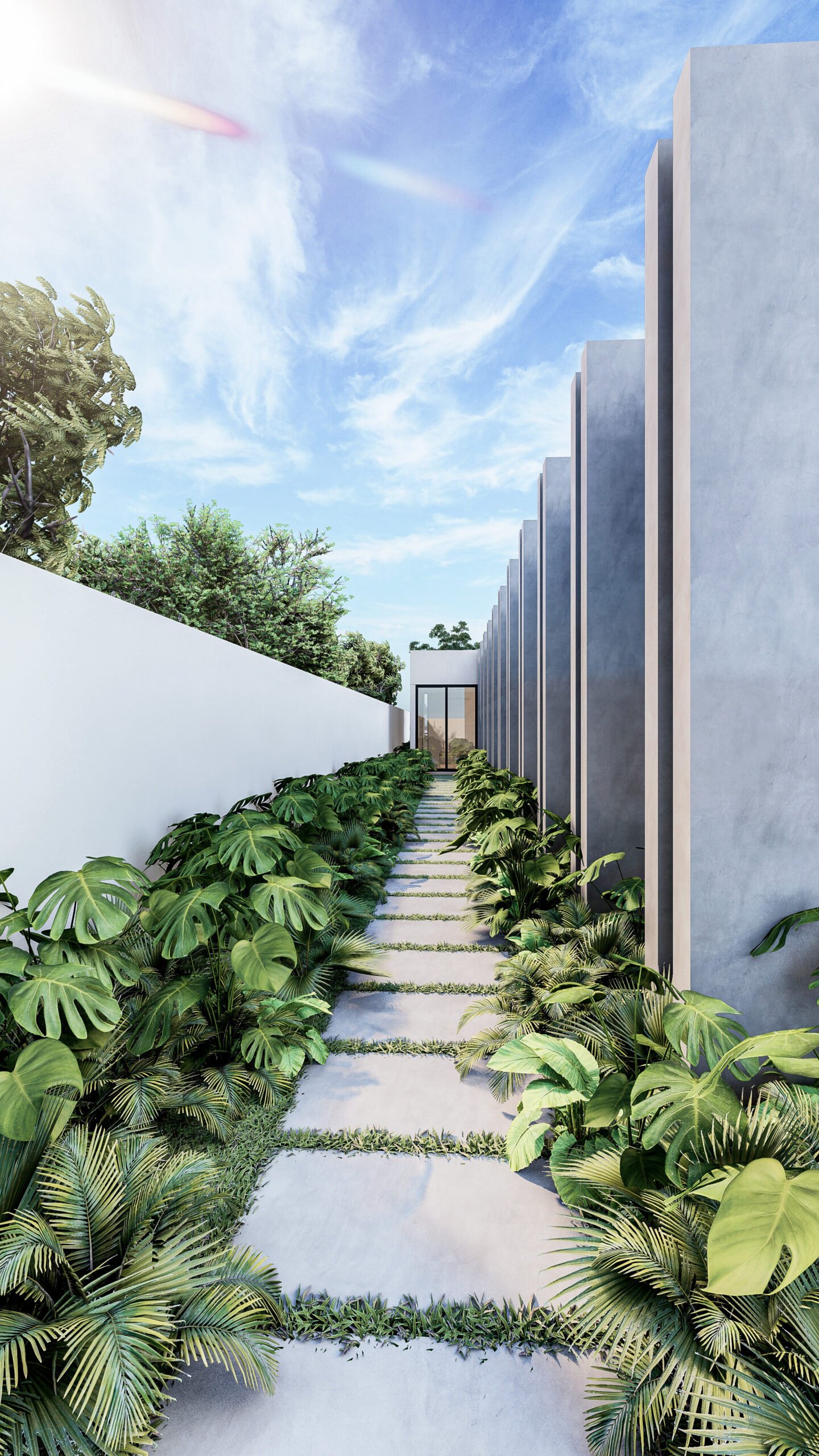 vano arquitectos casa palma pasillo2