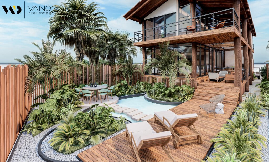 vano arquitectos casa solar holbox piscina