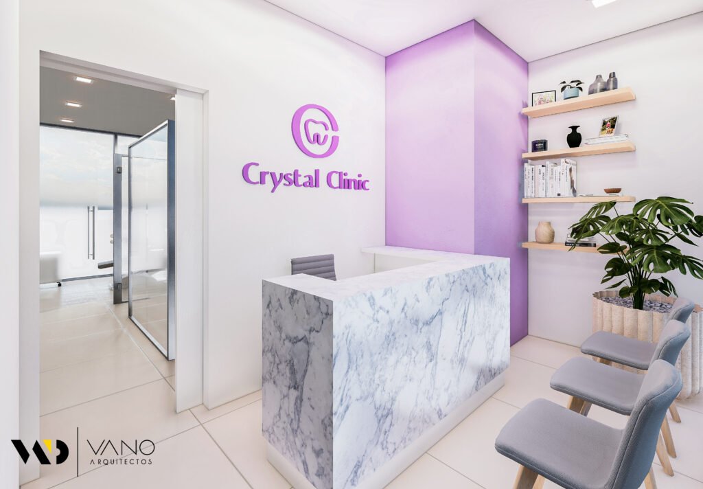 vano arquitectos crystal clinic plaza azuna lobby2