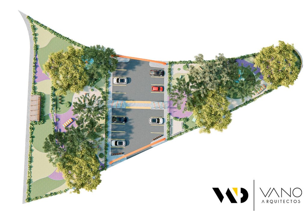 vano arquitectos dog park nader vista aerea